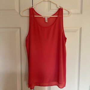 Womens Orange Swing Tank - Size Small
